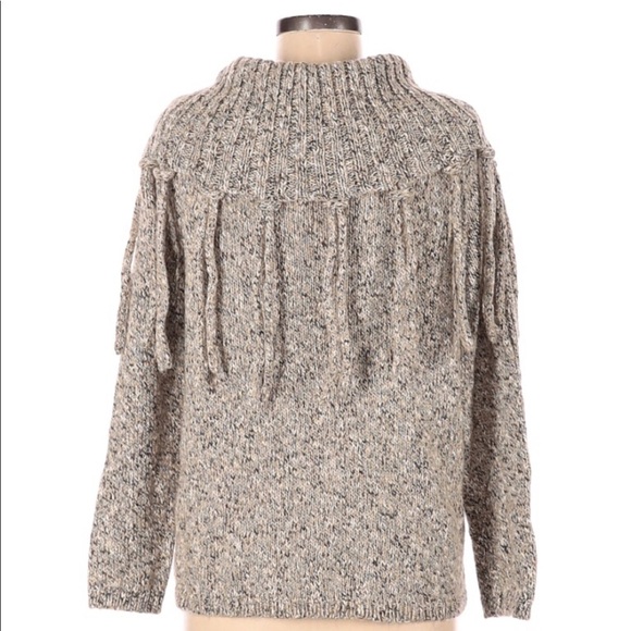 Chico’s size medium tan fringe sweater - Picture 2 of 6